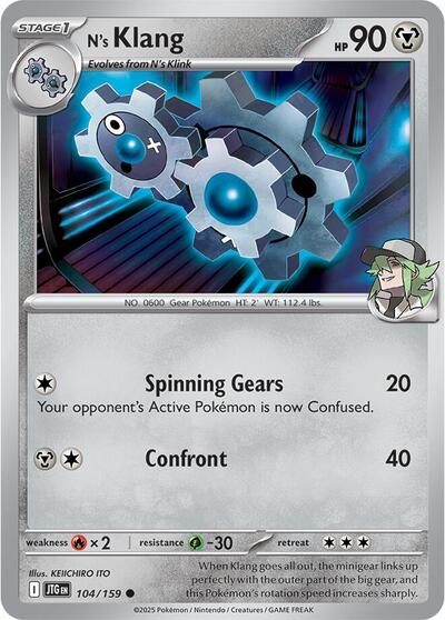 N's Klang (SV09: Journey Together) Near Mint Reverse Holofoil