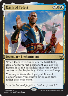 Oath of Teferi (Dominaria) Light Play