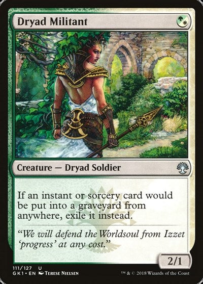 Dryad Militant (Guilds of Ravnica: Guild Kits) Light Play