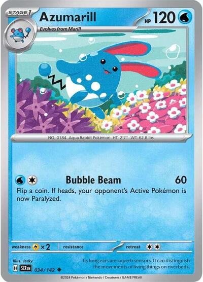 Azumarill (SV07: Stellar Crown) Near Mint