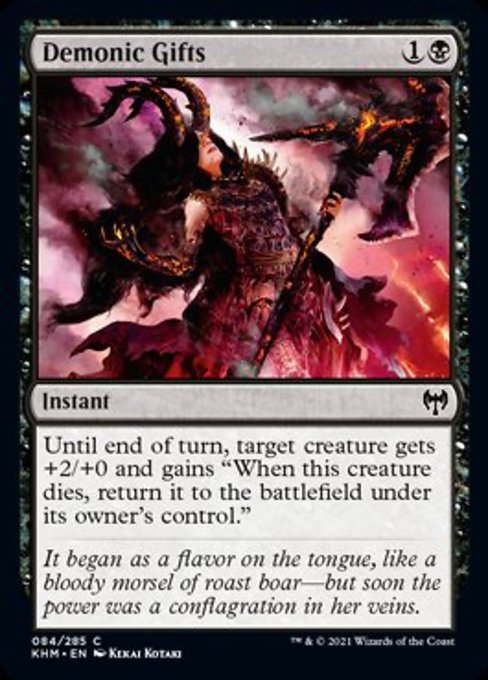 Demonic Gifts (Kaldheim) Light Play Foil
