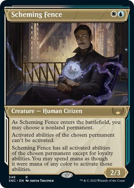 Scheming Fence (Showcase) (Streets of New Capenna) Light Play