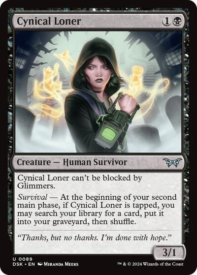 Cynical Loner (Duskmourn: House of Horror) Near Mint