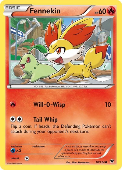 Fennekin (10) (XY - Fates Collide) Near Mint