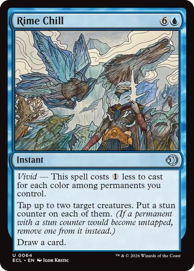 Rime Chill (Lorwyn Eclipsed) Near Mint Foil