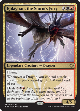 Kolaghan, the Storm's Fury (Fate Reforged) Light Play