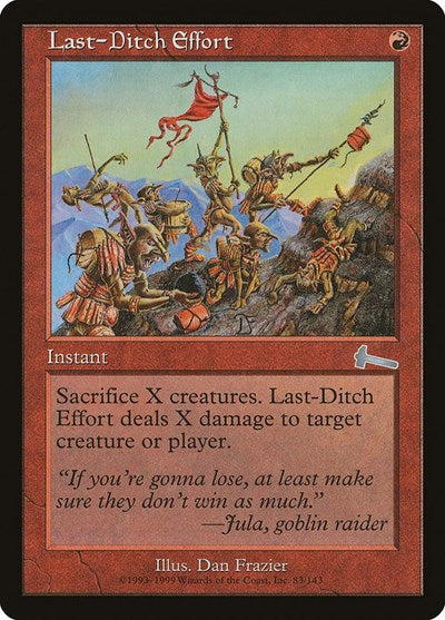 Last-Ditch Effort (Urza's Legacy) Light Play