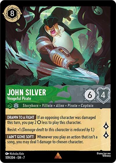 John Silver - Vengeful Pirate (Archazia's Island) Near Mint