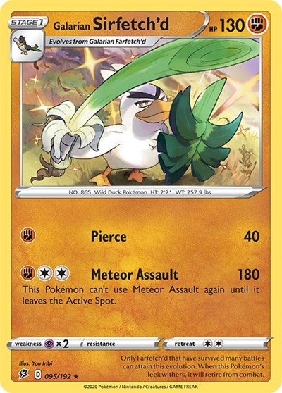 Galarian Sirfetch'd (SWSH02: Rebel Clash) Near Mint Reverse Holofoil