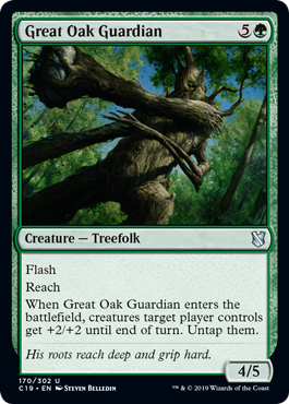 Great Oak Guardian (Commander 2019) Light Play