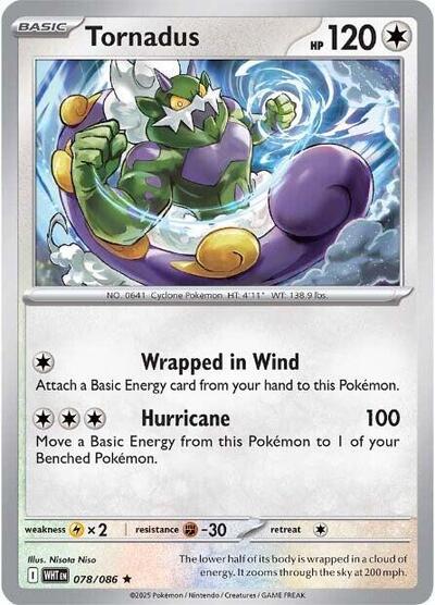Tornadus (SV: White Flare) Near Mint Reverse Holofoil