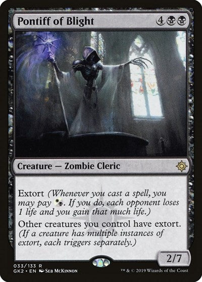 Pontiff of Blight (Ravnica Allegiance: Guild Kits) Light Play