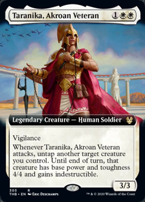 Taranika Akroan Veteran (Extended Art) (Theros Beyond Death) Light Play