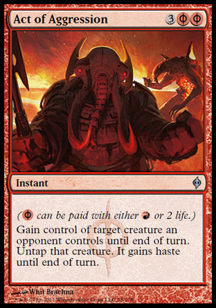 Act of Aggression (New Phyrexia) Light Play