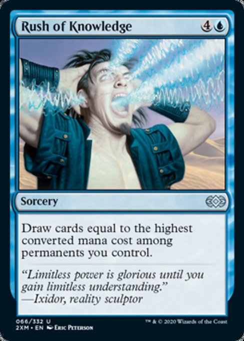 Rush of Knowledge (Double Masters) Light Play