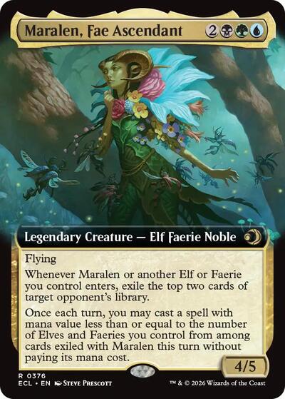Maralen, Fae Ascendant (Extended Art) (Lorwyn Eclipsed) Near Mint
