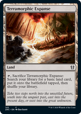 Terramorphic Expanse (Commander 2020 Zendikar Rising) Light Play