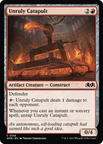 Unruly Catapult (Wilds of Eldraine) Near Mint Foil