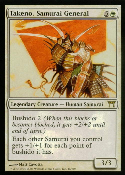 Takeno, Samurai General (Champions of Kamigawa) Light Play