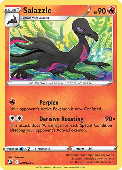 Salazzle (SWSH05: Battle Styles) Near Mint Reverse Holofoil