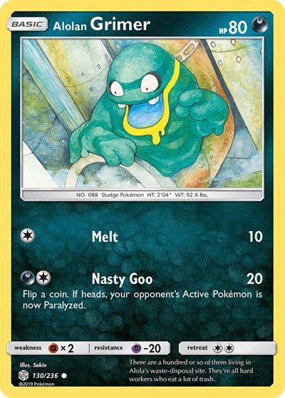 Alolan Grimer (SM - Cosmic Eclipse) Near Mint Reverse Holofoil