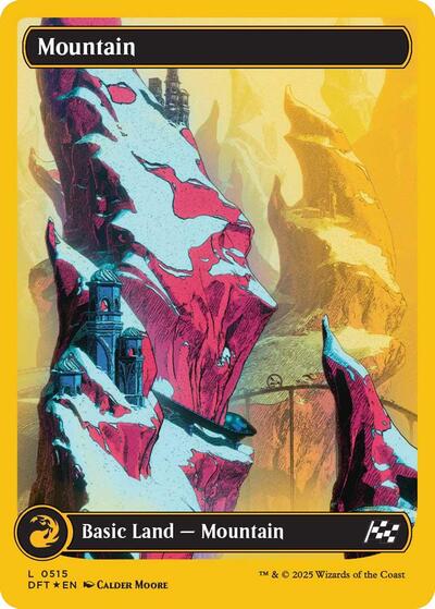 Mountain (0515) (First-Place Foil) (Aetherdrift) Near Mint Foil