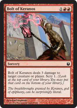 Bolt of Keranos (Born of the Gods) Light Play Foil