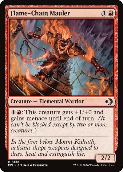 Flame-Chain Mauler (Lorwyn Eclipsed) Near Mint Foil