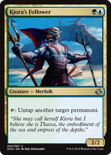 Kiora's Follower (Duel Decks: Kiora vs Elspeth) Light Play