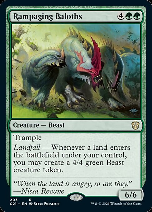 Rampaging Baloths (Commander 2021 Strixhaven) Light Play