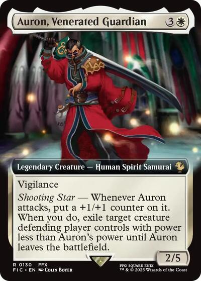 Auron, Venerated Guardian (Extended Art) (Commander: FINAL FANTASY) Near Mint