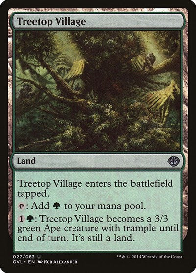 Treetop Village (Duel Decks: Anthology) Light Play