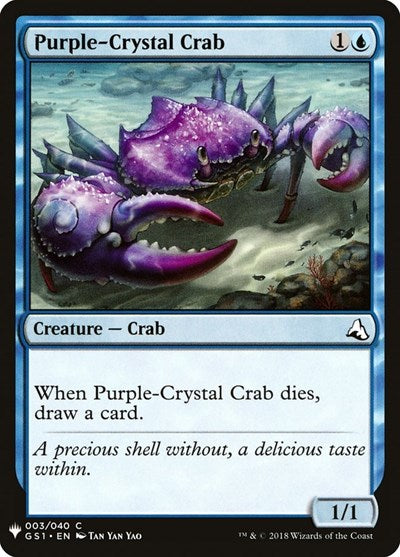 Purple-Crystal Crab (Mystery Booster) Light Play