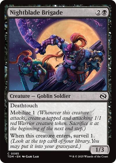 Nightblade Brigade (Tarkir: Dragonstorm) Near Mint Foil