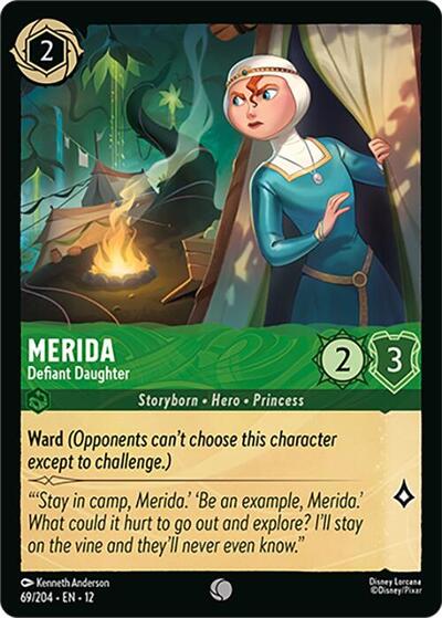 Merida - Defiant Daughter (Wilds Unknown) Near Mint Cold Foil