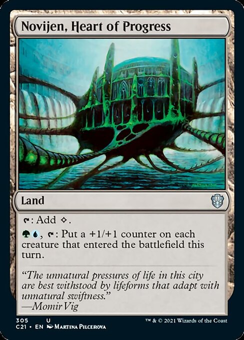 Novijen, Heart of Progress (Commander 2021 Strixhaven) Light Play