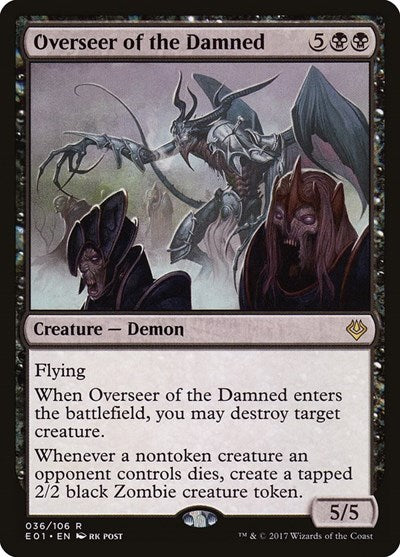 Overseer of the Damned (Archenemy: Nicol Bolas) Light Play