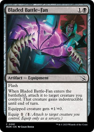 Bladed Battle-Fan (March of the Machine) Light Play Foil