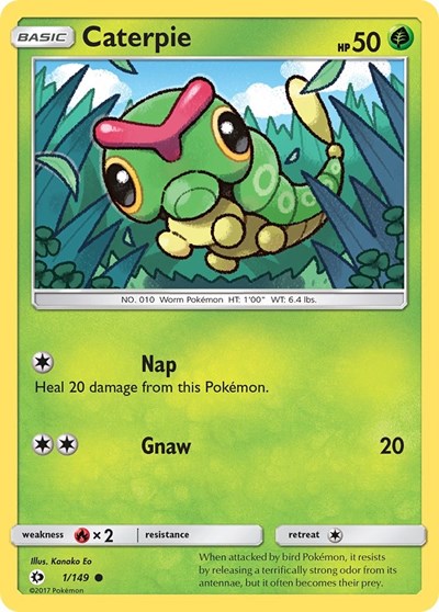 Caterpie (SM Base Set) Near Mint