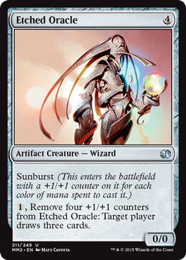 Etched Oracle (Modern Masters 2015) Light Play Foil