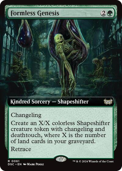 Formless Genesis (Extended Art) (Commander: Duskmourn: House of Horror) Near Mint