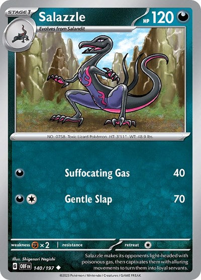 Salazzle (Scarlet and  Violet: Obsidian Flames) Near Mint