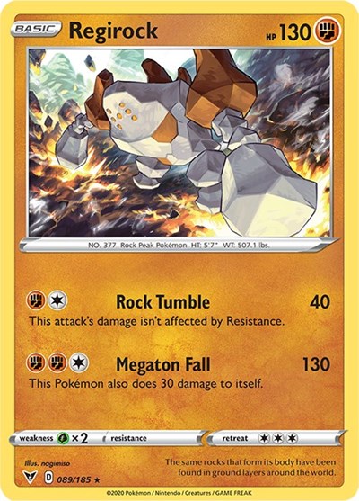 Regirock (SWSH04: Vivid Voltage) Near Mint Reverse Holofoil