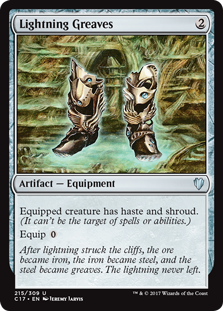 Lightning Greaves (Commander 2017) Light Play