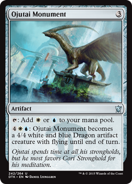 Ojutai Monument (Dragons of Tarkir) Light Play Foil