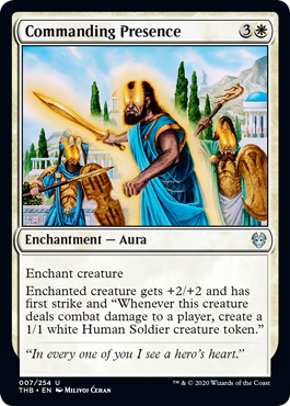 Commanding Presence (Theros Beyond Death) Light Play Foil