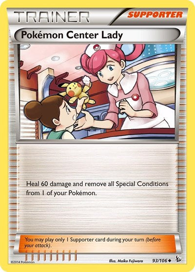 Pokemon Center Lady (XY - Flashfire) Near Mint