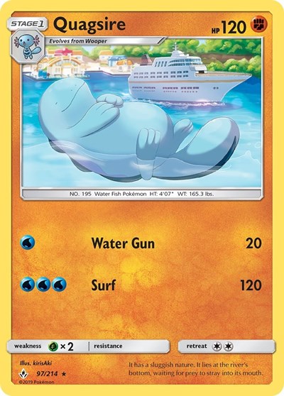 Quagsire (SM - Unbroken Bonds) Near Mint Reverse Holofoil
