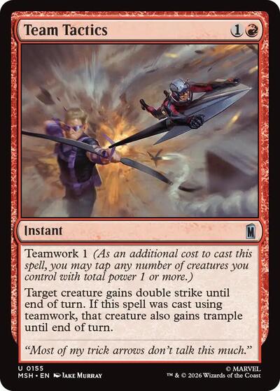Team Tactics (Marvel Super Heroes) Near Mint Foil