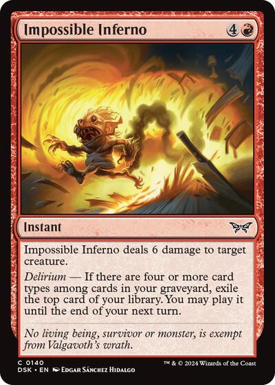 Impossible Inferno (Duskmourn: House of Horror) Near Mint Foil